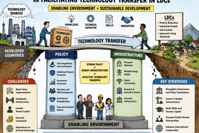 Role of Policy and Infrastructure in Facilitating Technology Transfer in LDCs