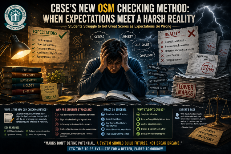 CBSE new OSM Checking Method Student faced Struggle to get Great score  Expectations gets Wrong