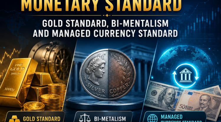 Monetary Standard â€“ Gold Standard, Bi-mentalism and Managed Currency Standard